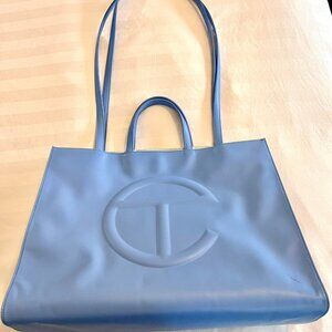 Telfar Large Pool Blue Shopping Bag